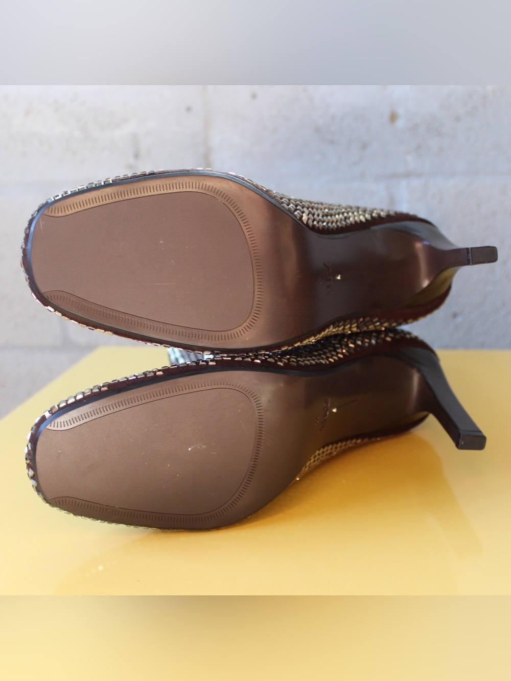 Zara NEW Rhinestone Heeled Ankle Boot - Picture 5 of 7